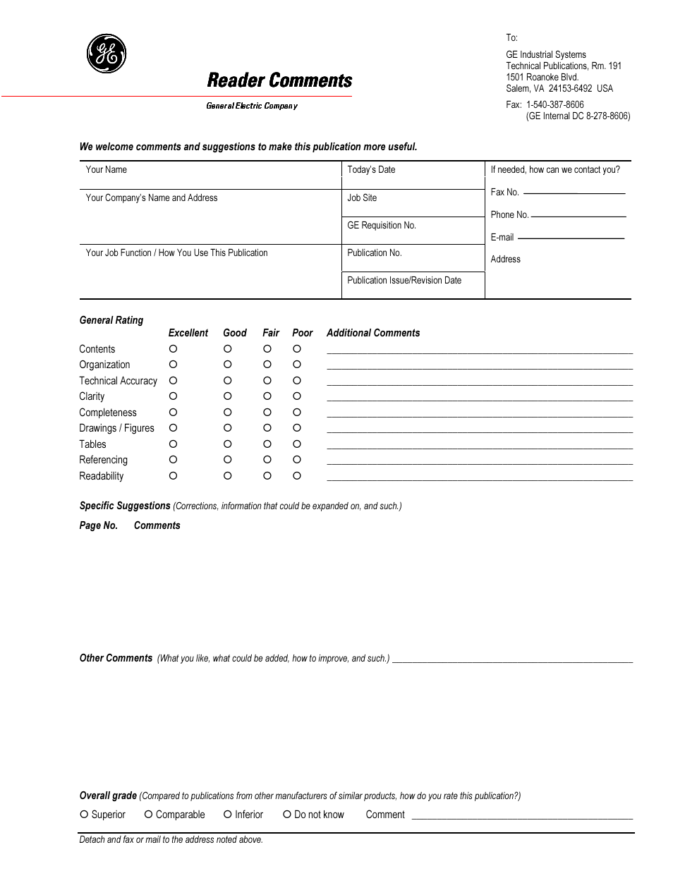 5hdghu &rpphqwv | GE Industrial Solutions Control System Toolbox For Configuring the Trend Recorder User Manual | Page 45 / 48