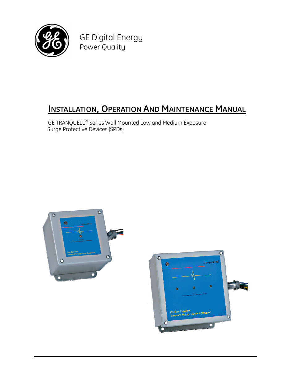 GE Industrial Solutions Tranquell Series Low and Medium User Manual | 18 pages