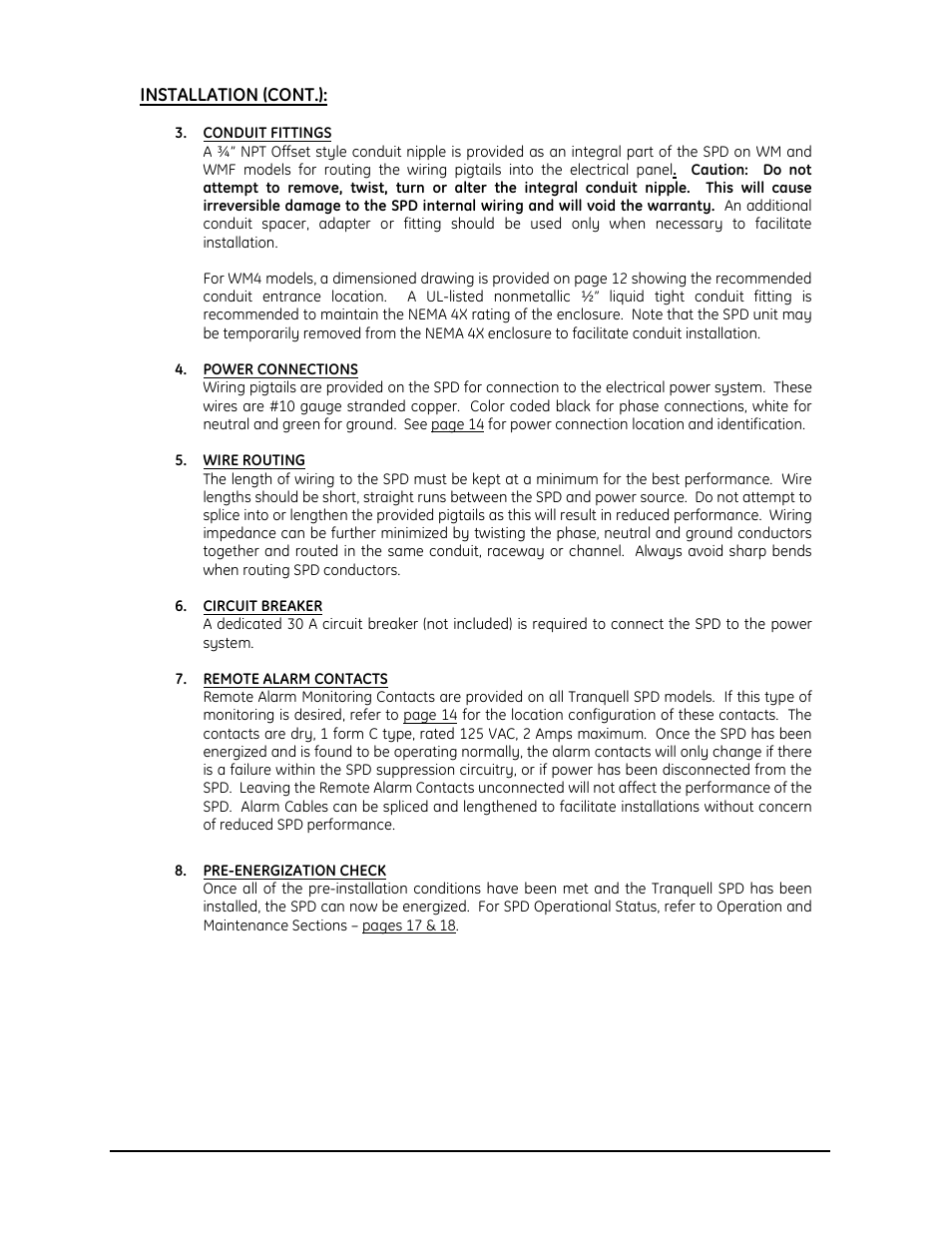 GE Industrial Solutions Tranquell Series Low and Medium User Manual | Page 13 / 18