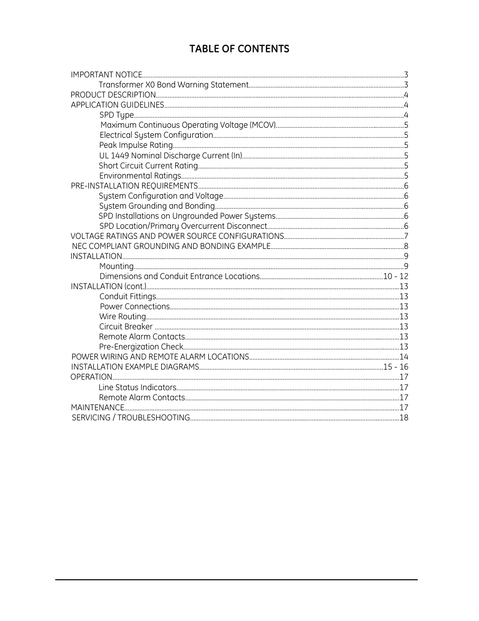 GE Industrial Solutions Tranquell Series Low and Medium User Manual | Page 2 / 18