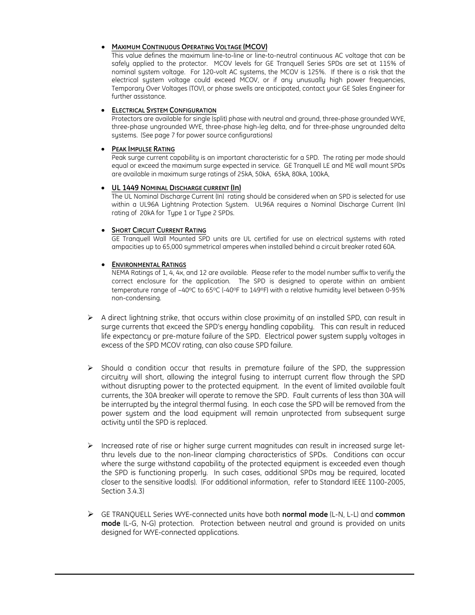 GE Industrial Solutions Tranquell Series Low and Medium User Manual | Page 5 / 18