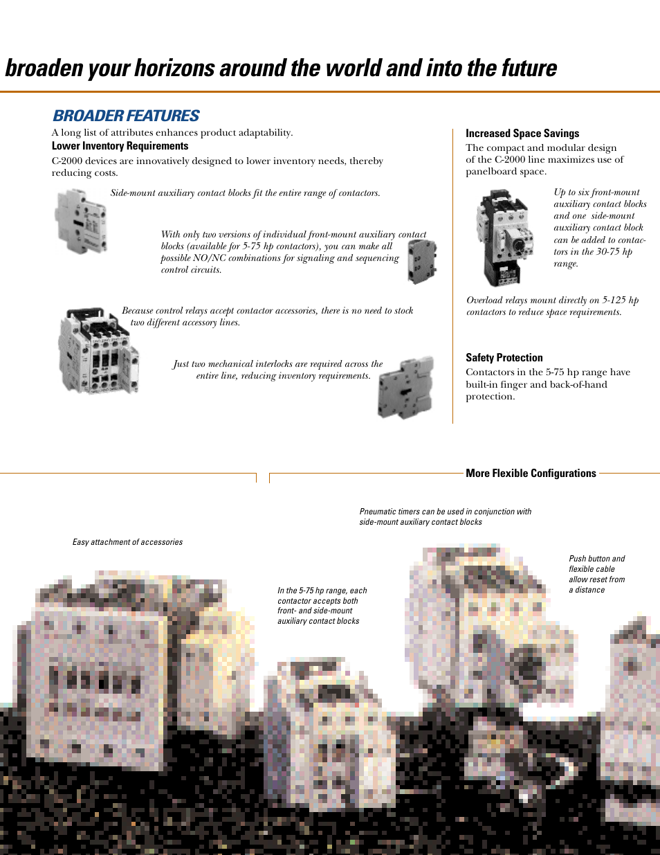 Broader features | GE Industrial Solutions C-2000 Contactors & Starters User Manual | Page 3 / 6