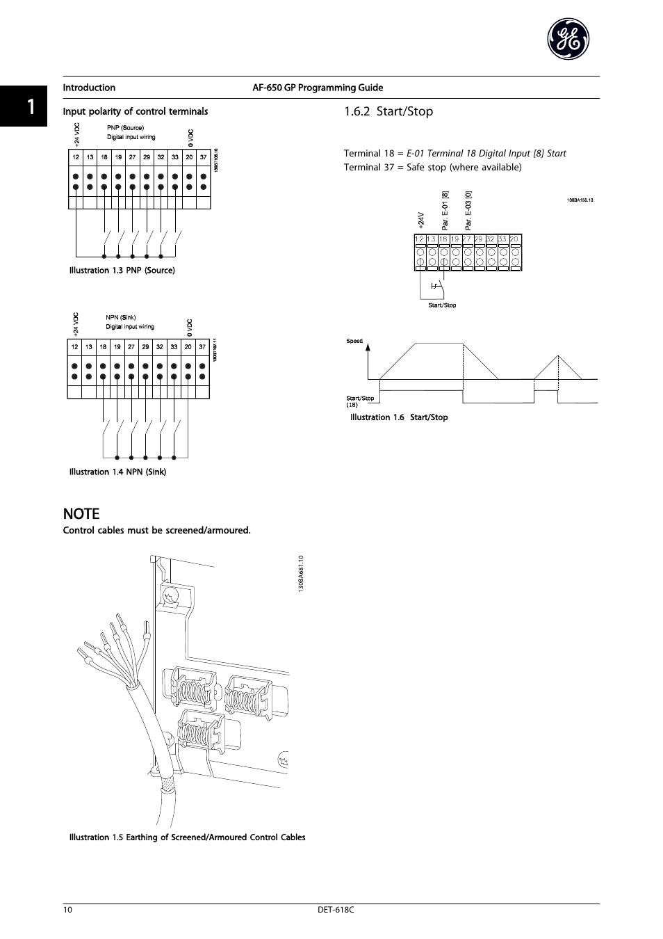 2 start/stop | GE Industrial Solutions AF-650 GP General Purpose Drive Programming Guide User Manual | Page 11 / 175
