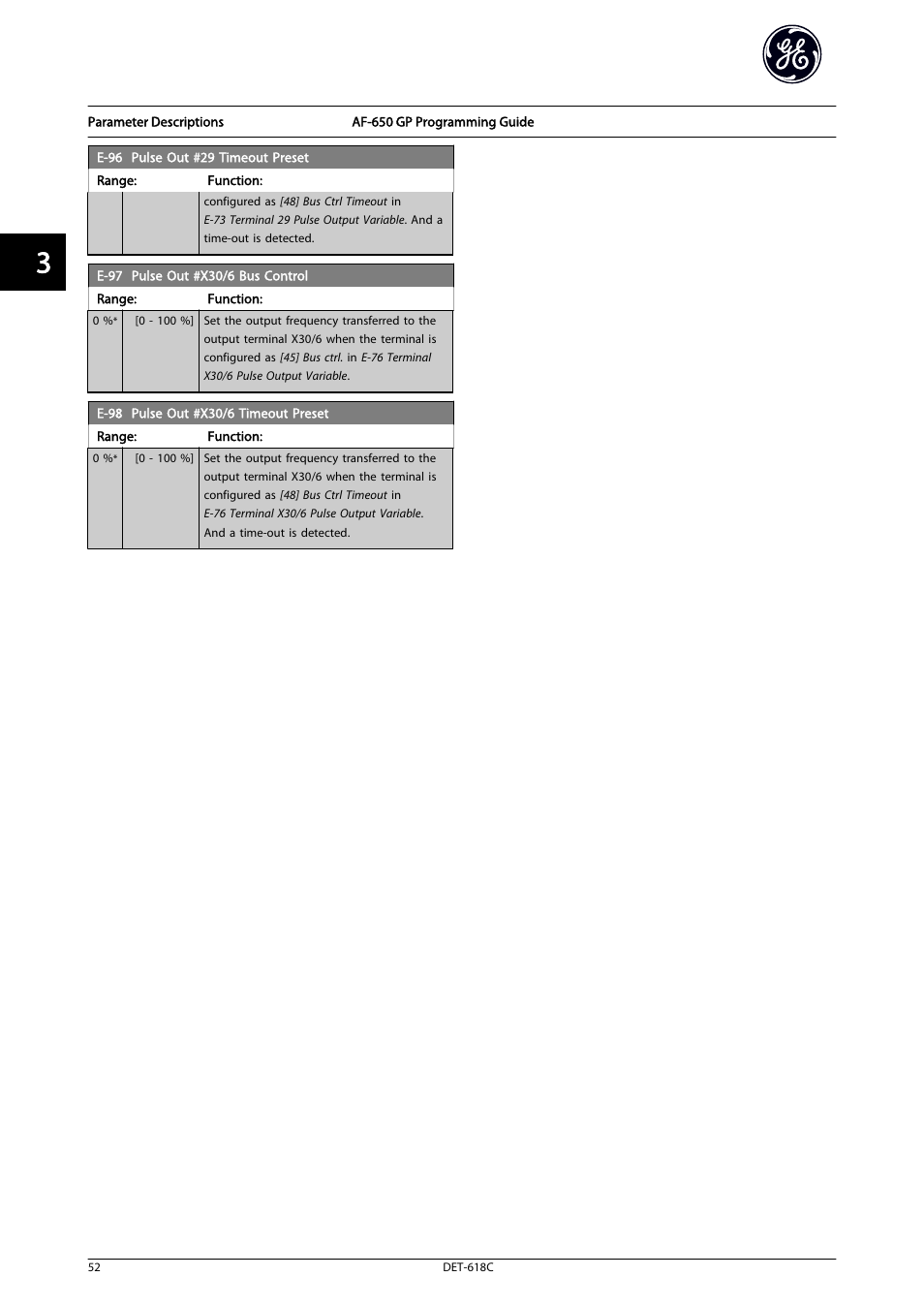 GE Industrial Solutions AF-650 GP General Purpose Drive Programming Guide User Manual | Page 53 / 175
