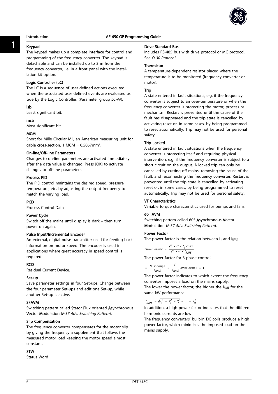 GE Industrial Solutions AF-650 GP General Purpose Drive Programming Guide User Manual | Page 7 / 175