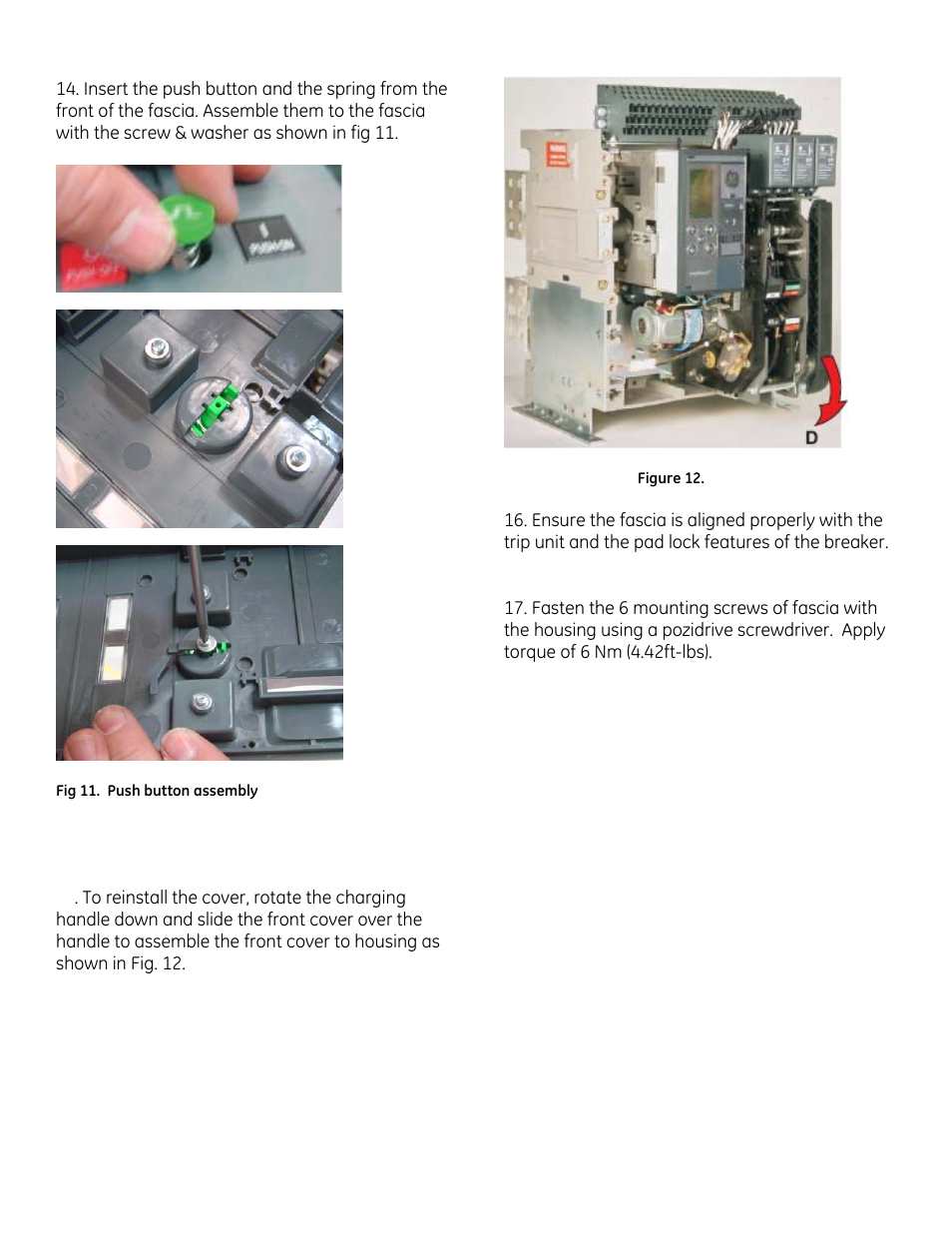GE Industrial Solutions EntelliGuard G Command Closing Coil User Manual | Page 4 / 5