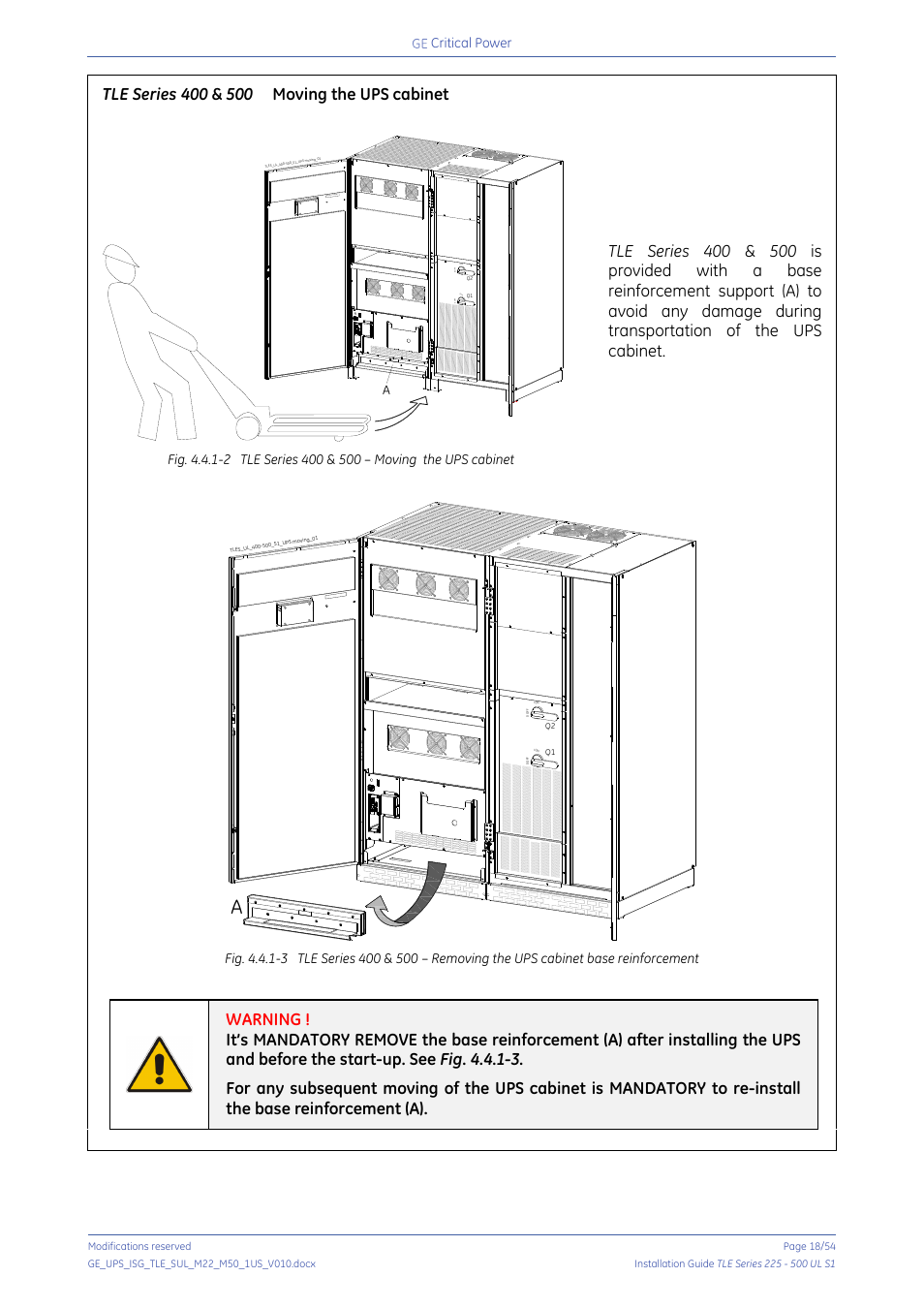 Critical power, Ep o ep o | GE Industrial Solutions TLE Series 225-500 Installation Guide User Manual | Page 18 / 54