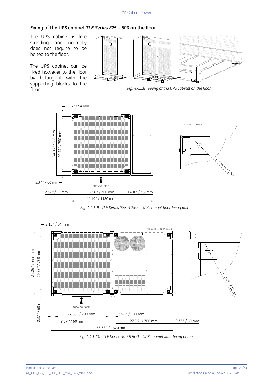 GE Industrial Solutions TLE Series 225-500 Installation Guide User Manual | Page 20 / 54