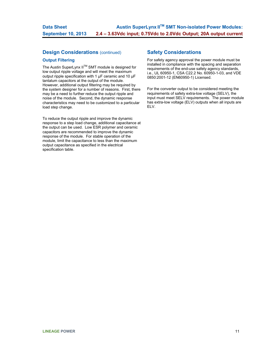 GE Industrial Solutions ATM020A0X3-SR User Manual | Page 11 / 21