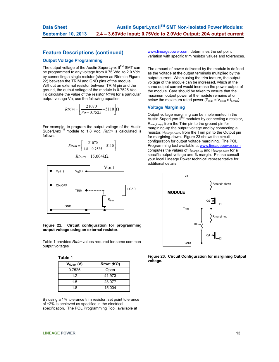 Feature descriptions (continued), Vout | GE Industrial Solutions ATM020A0X3-SR User Manual | Page 13 / 21