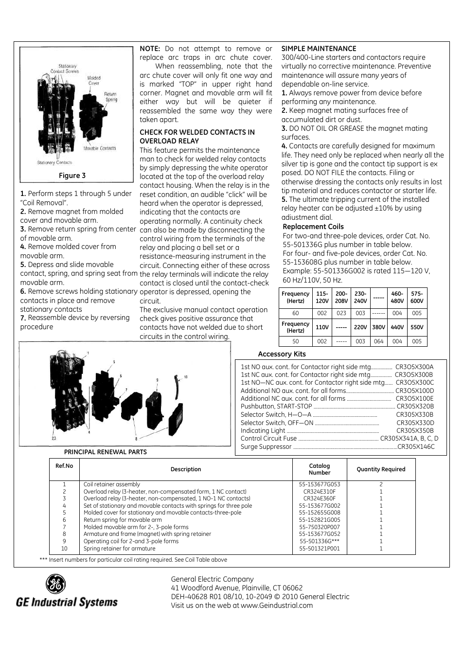 GE Industrial Solutions 300_400 Line NEMA size 3 User Manual | Page 2 / 2