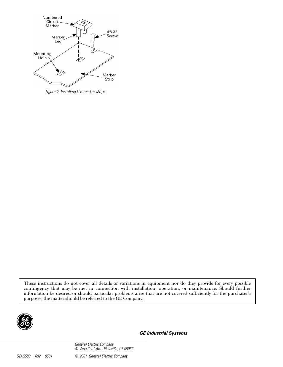 GE Industrial Solutions Spectra Series Power Panelboards Permanent Circuit Markers User Manual | Page 2 / 2
