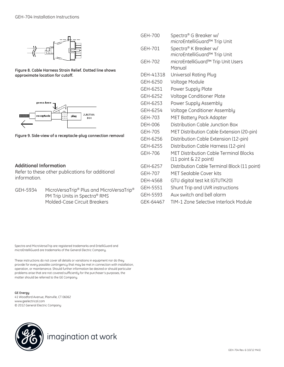 Imagination at work | GE Industrial Solutions SDCJBBC User Manual | Page 8 / 8