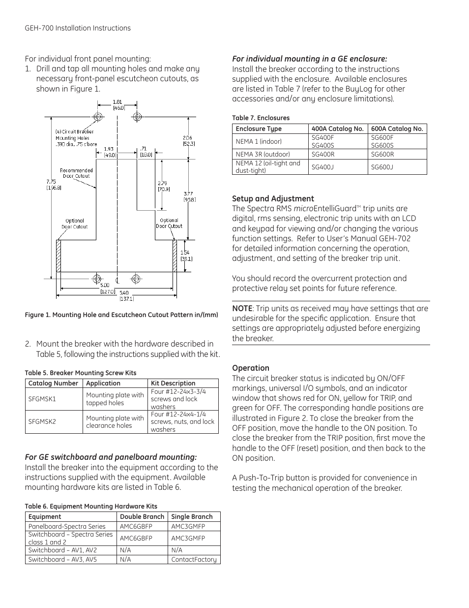 GE Industrial Solutions Spectra G-Frame MCCB with microEntelliGuard trip unit User Manual | Page 4 / 8