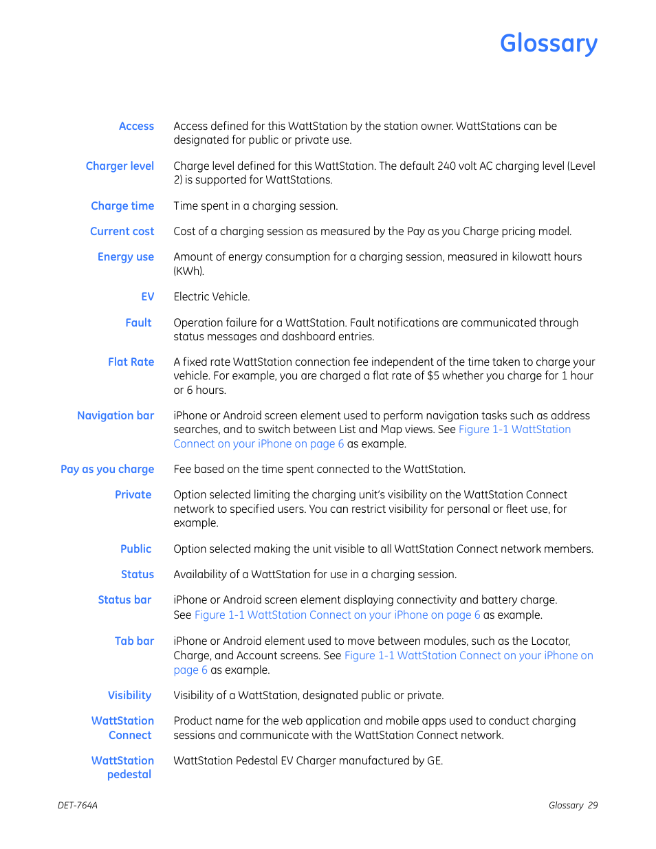 Glossary | GE Industrial Solutions WattStation Connect Driver Second Edition User Manual | Page 31 / 33