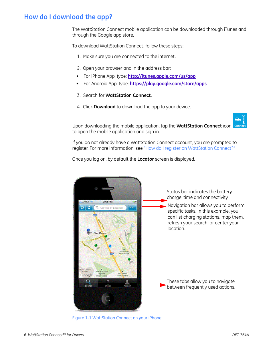 How do i download the app | GE Industrial Solutions WattStation Connect Driver Second Edition User Manual | Page 8 / 33