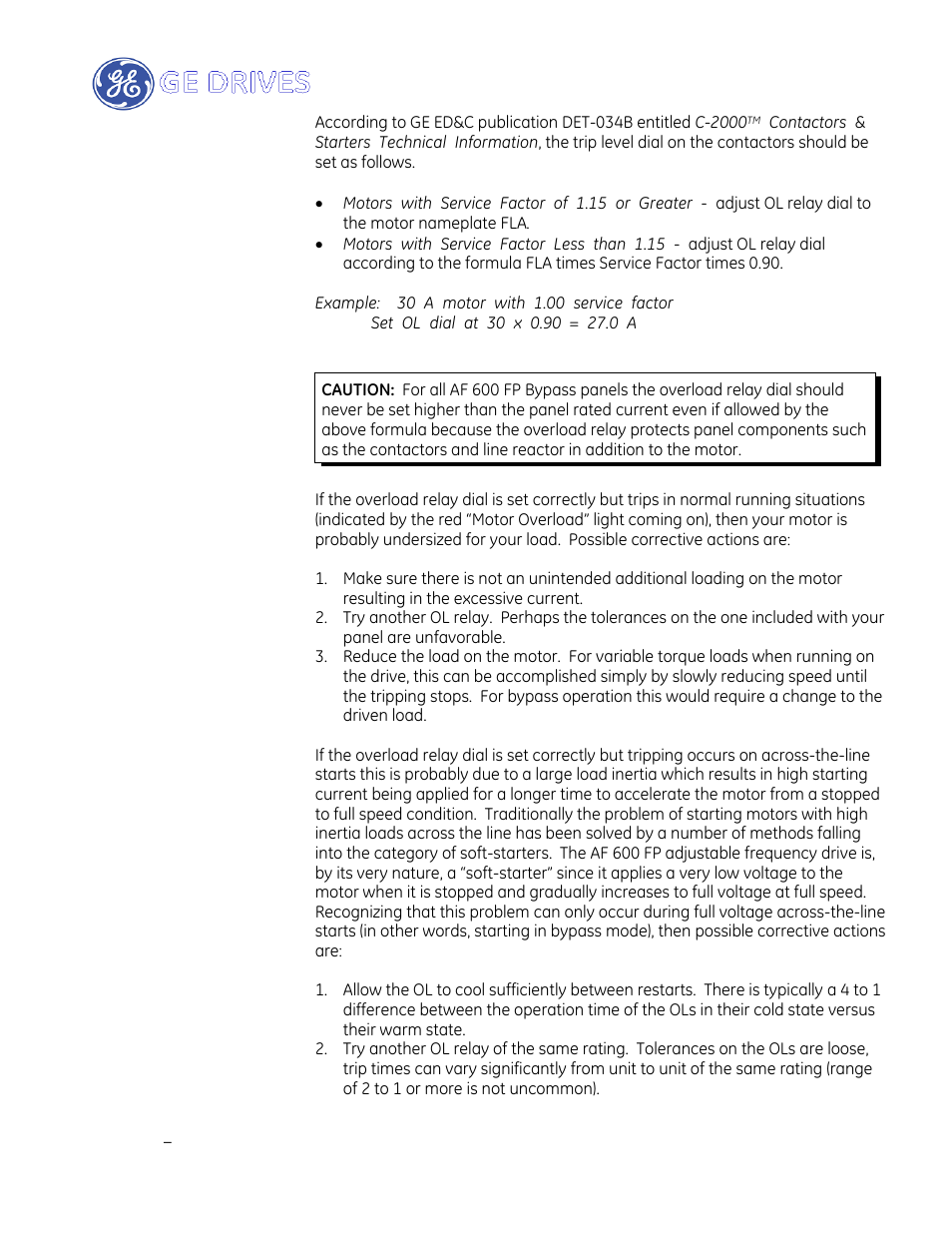 GE Industrial Solutions AF-600 FP Drive Panel User Manual | Page 21 / 57