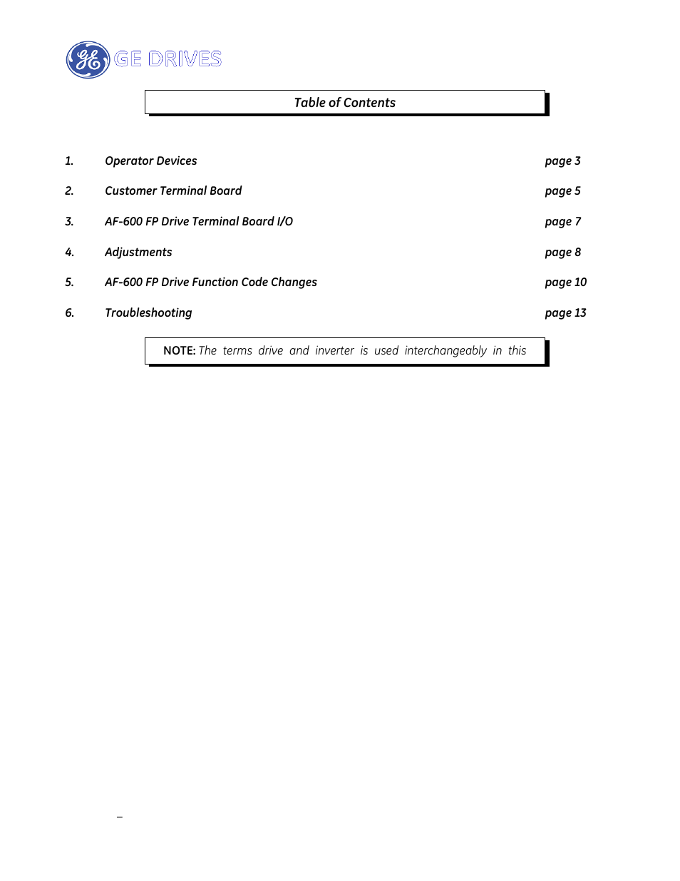GE Industrial Solutions AF-600 FP Drive Panel User Manual | Page 28 / 57