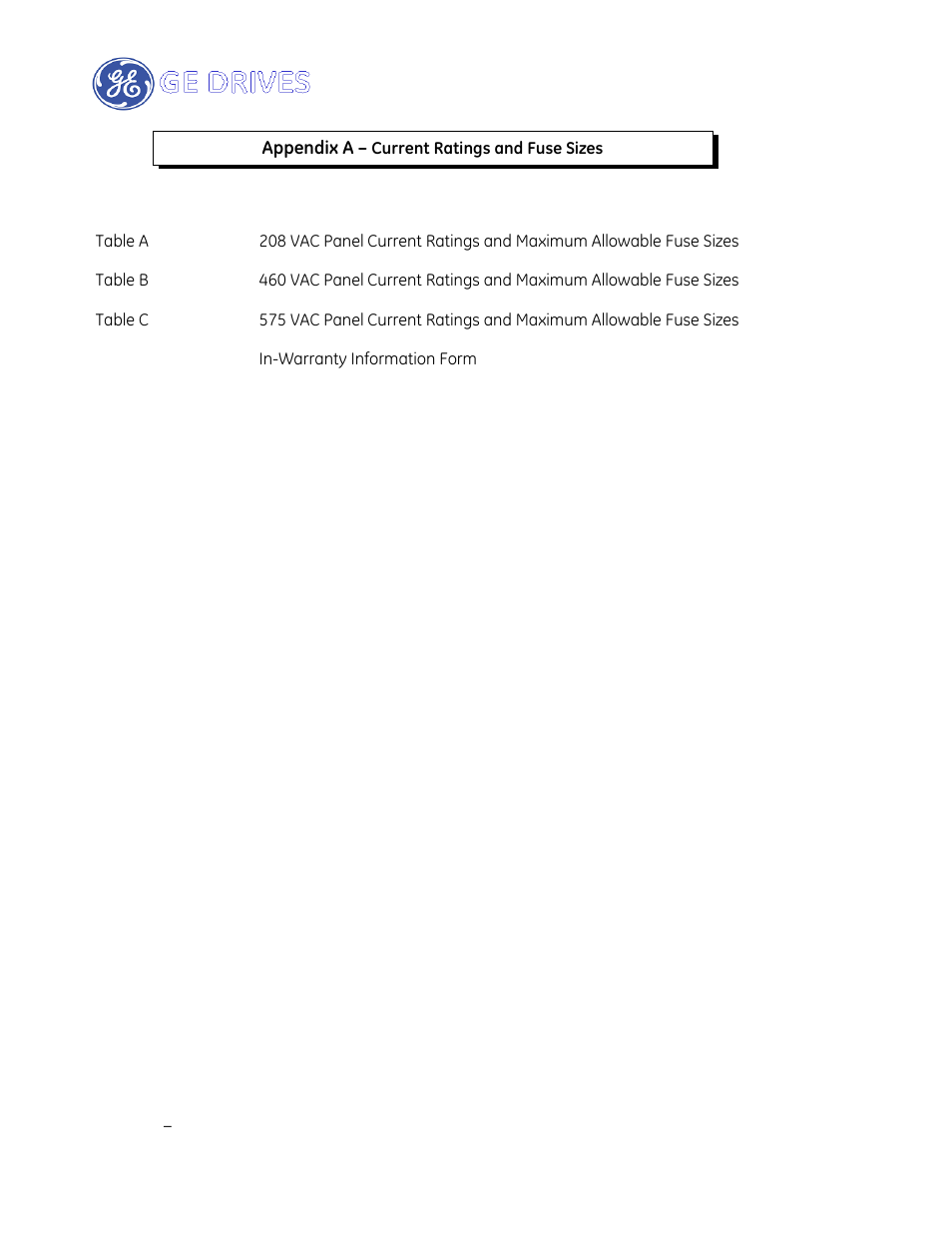 GE Industrial Solutions AF-600 FP Drive Panel User Manual | Page 41 / 57