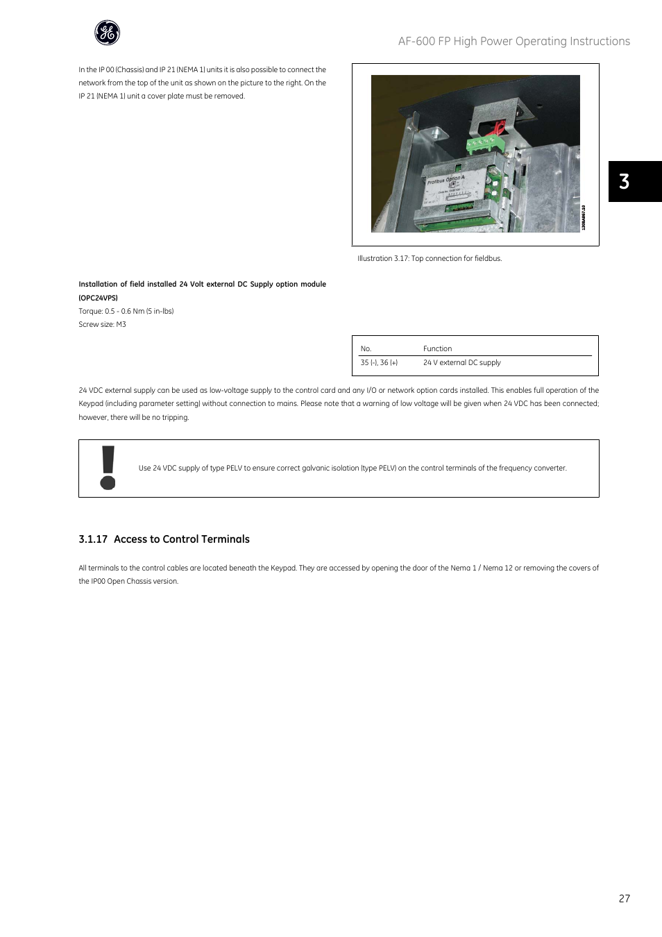 GE Industrial Solutions AF-600 FP Fan and Pump Drive (460V_575V 150HP and above) User Manual | Page 28 / 175