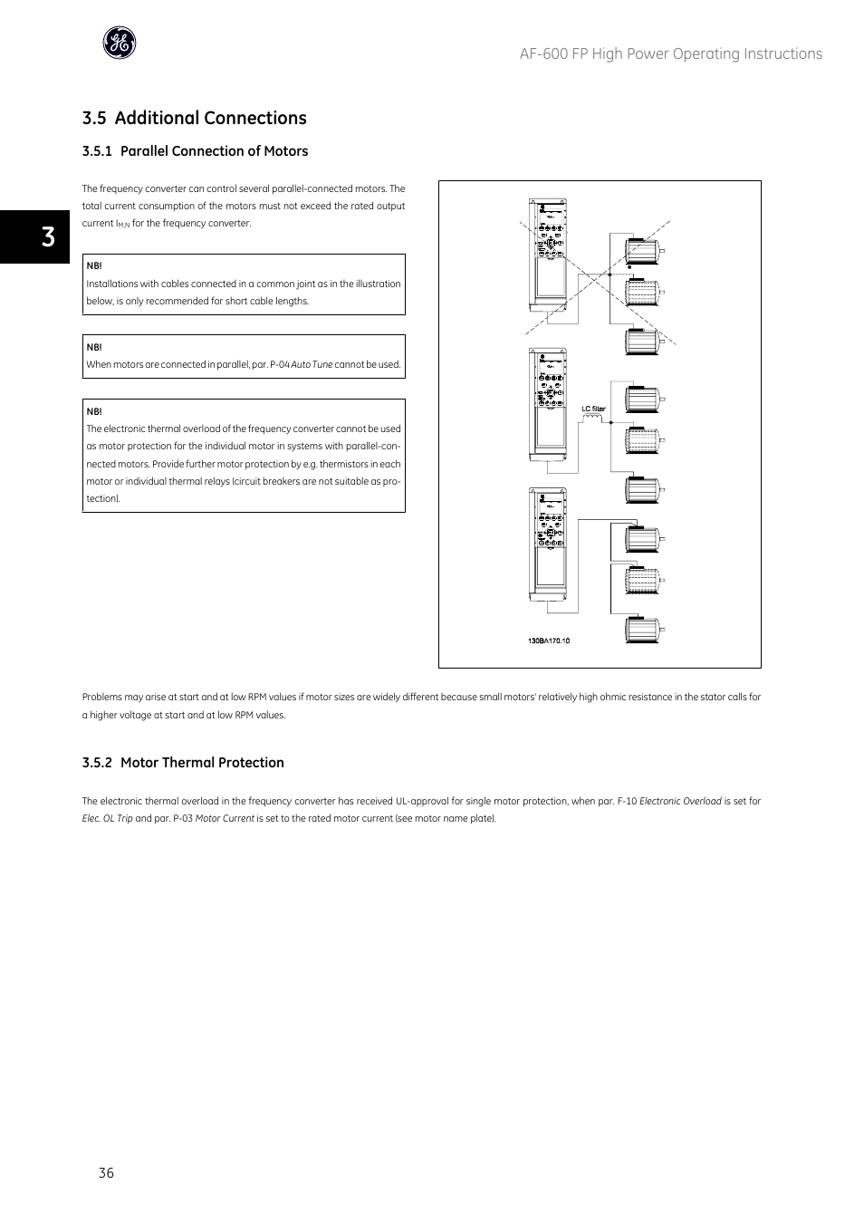 5 additional connections | GE Industrial Solutions AF-600 FP Fan and Pump Drive (460V_575V 150HP and above) User Manual | Page 37 / 175