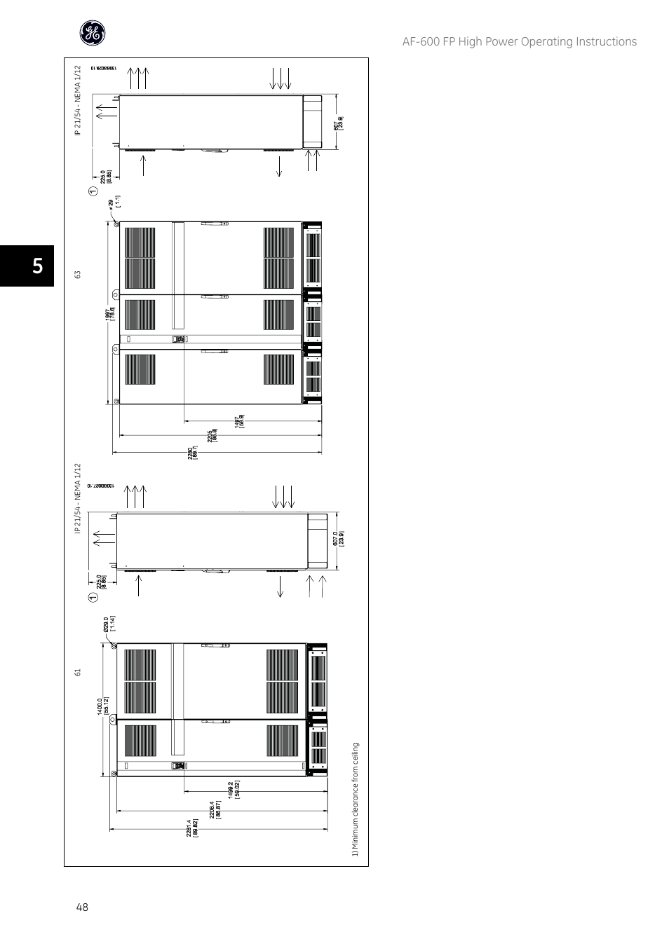 Af-600 fp high power operating instructions | GE Industrial Solutions AF-600 FP Fan and Pump Drive (460V_575V 150HP and above) User Manual | Page 49 / 175