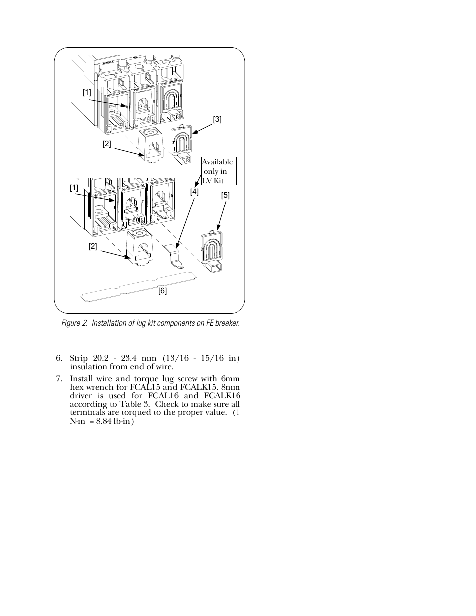 GE Industrial Solutions Record Plus Wire Connector Lug Kits: FE250 User Manual | Page 3 / 4