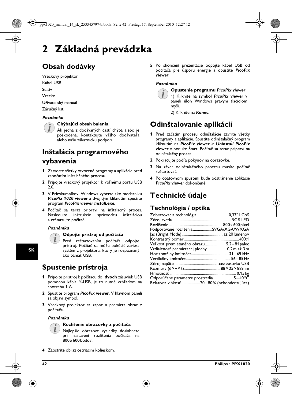 Philips PPX1020 User Manual | Page 42 / 56