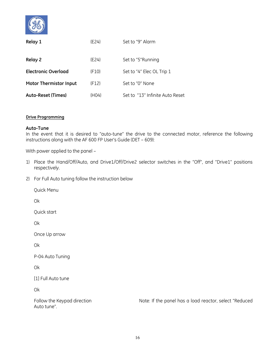 GE Industrial Solutions AF-600 FP Redundant Drive Panels User Manual | Page 16 / 26