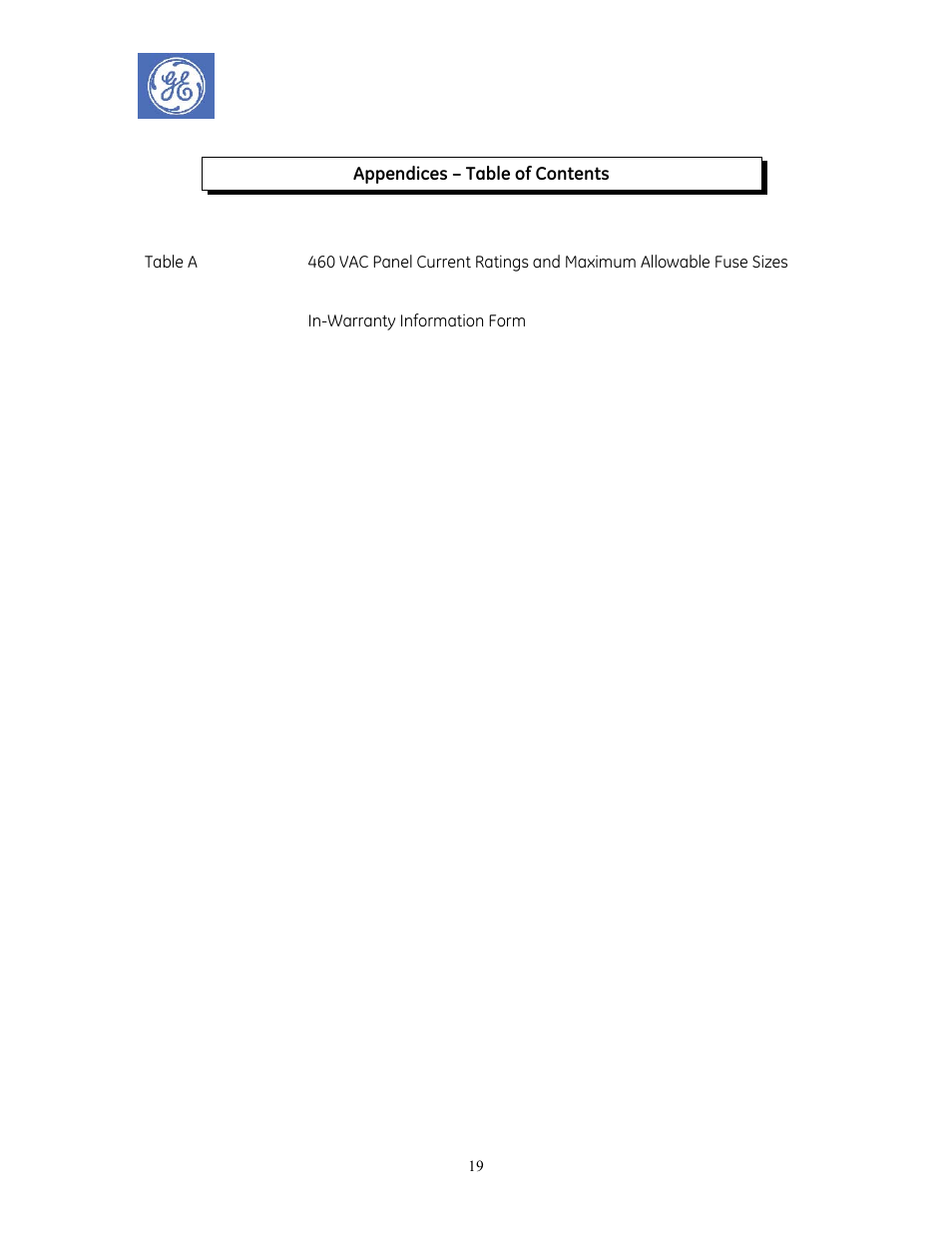 Deh40636.pdf | GE Industrial Solutions AF-600 FP Redundant Drive Panels User Manual | Page 19 / 26