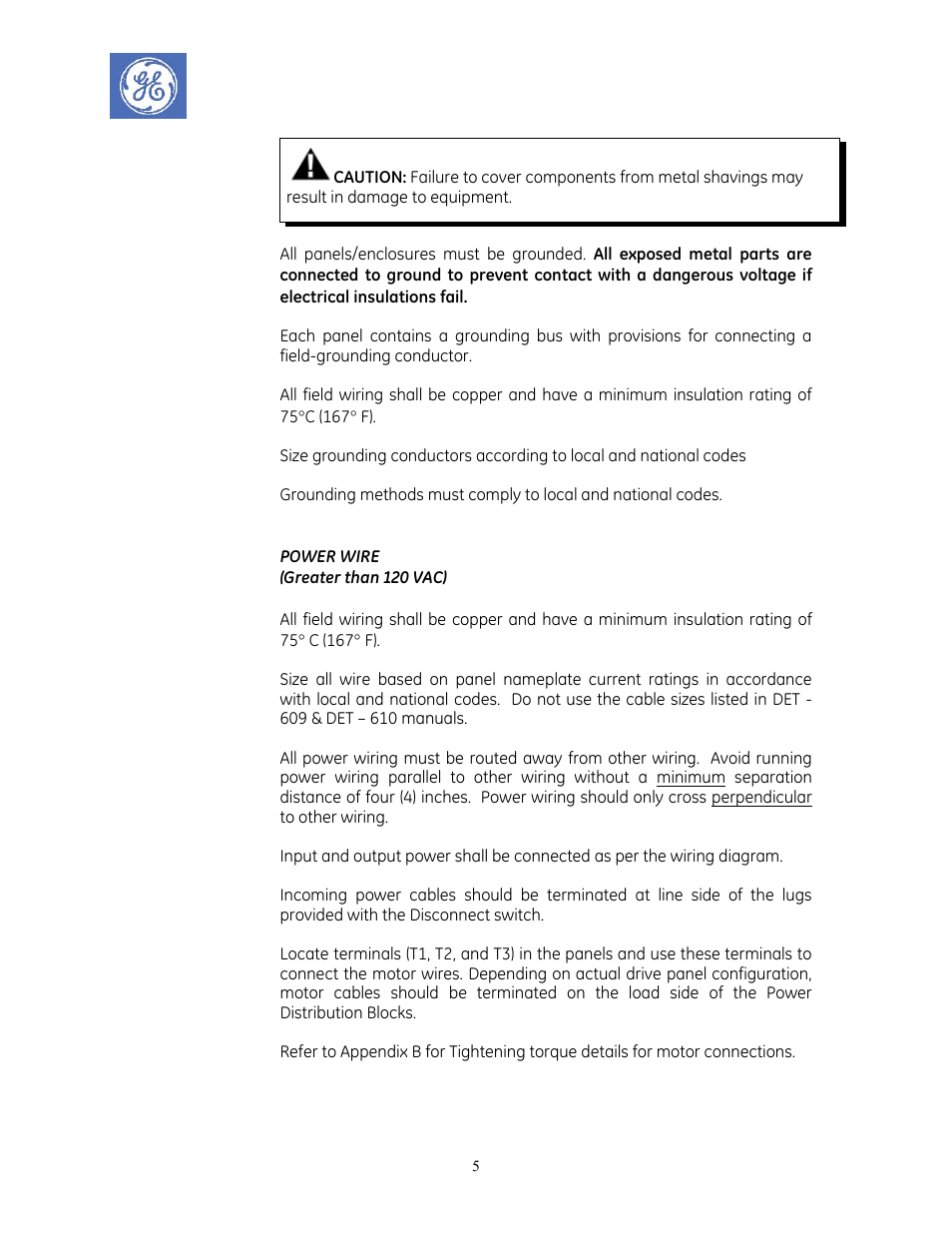 GE Industrial Solutions AF-600 FP Redundant Drive Panels User Manual | Page 5 / 26