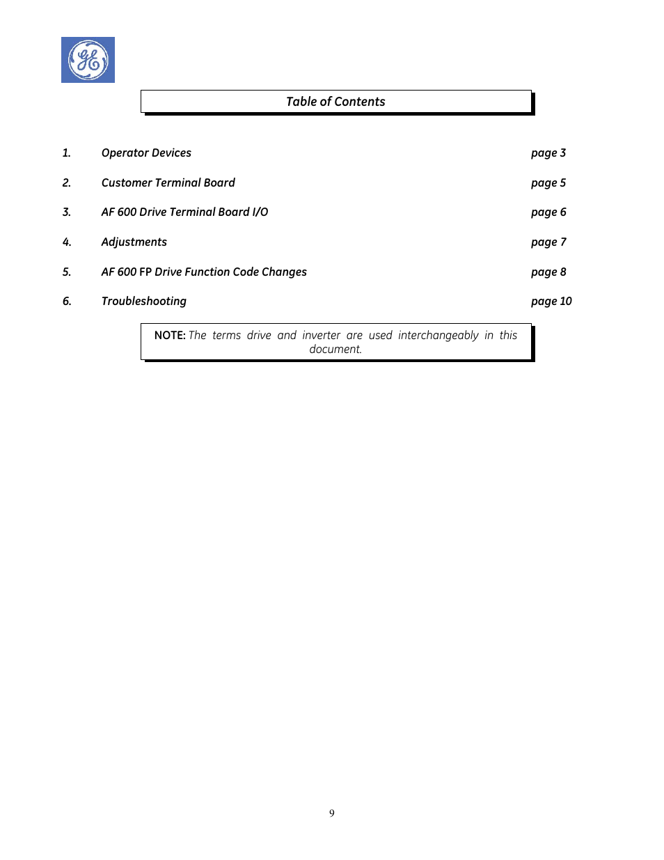 GE Industrial Solutions AF-600 FP Redundant Drive Panels User Manual | Page 9 / 26