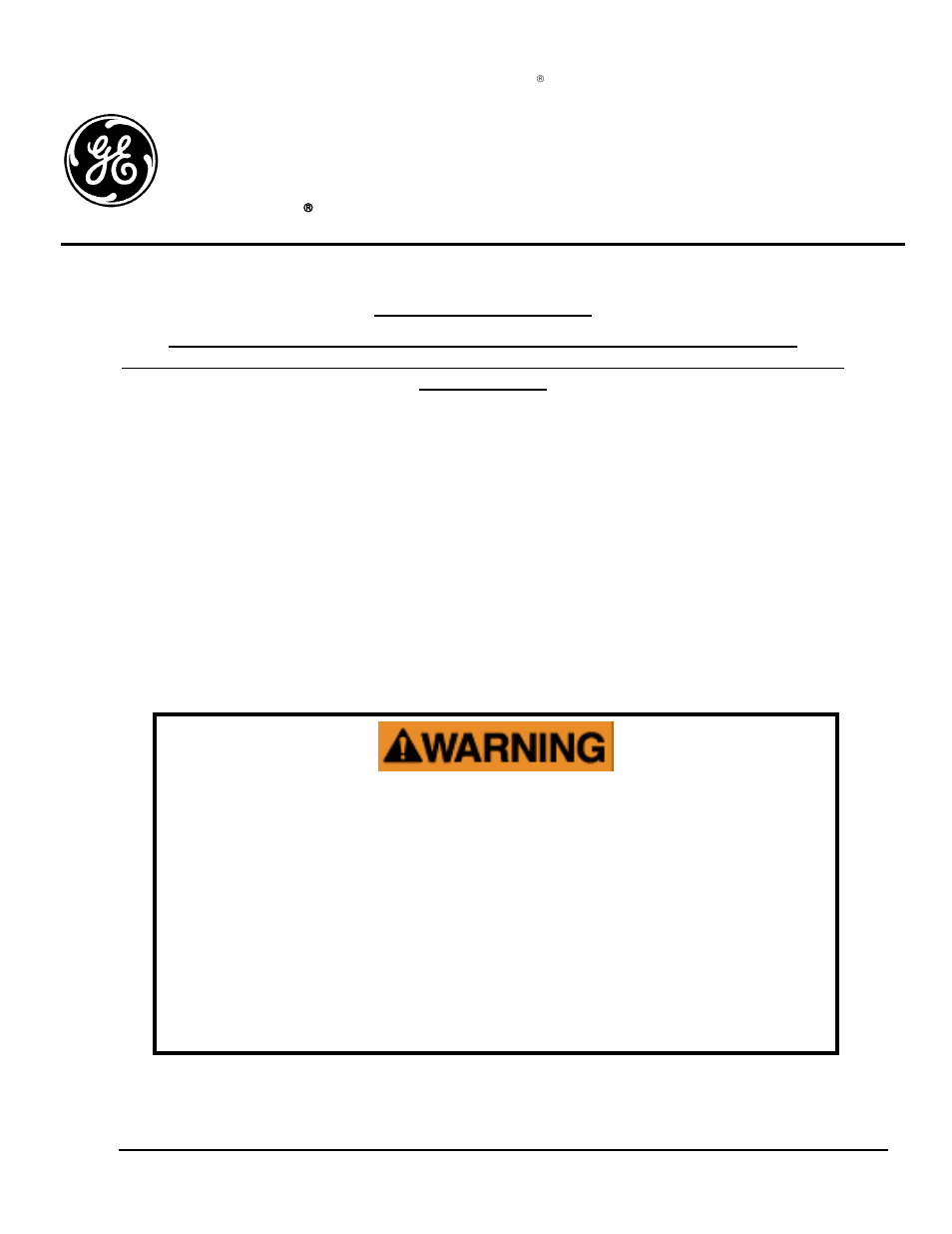 GE Industrial Solutions Tranquell Series User Manual | 9 pages