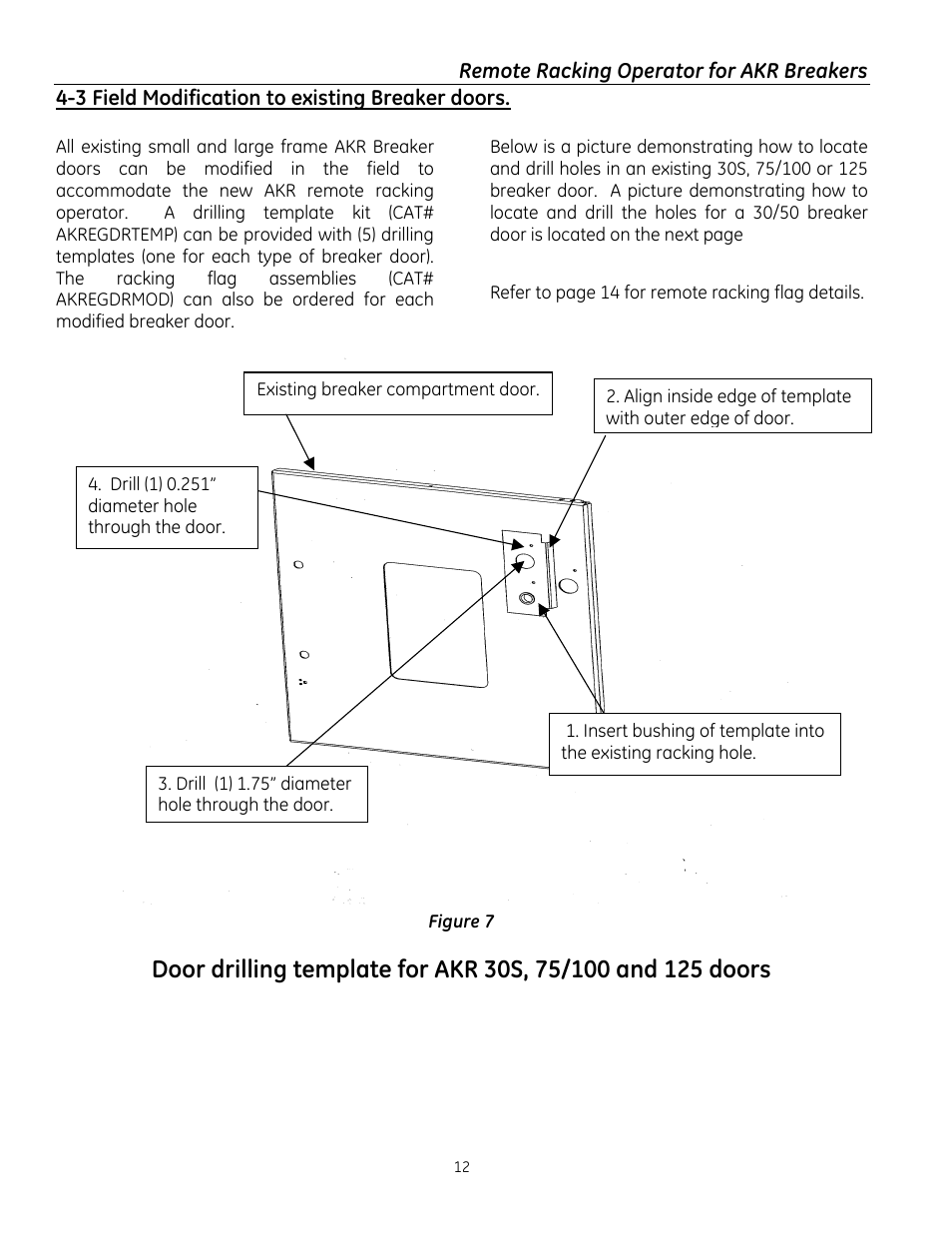 GE Industrial Solutions Remote Racking Operator: Low Voltage AKR Circuit Breakers User Manual | Page 12 / 16