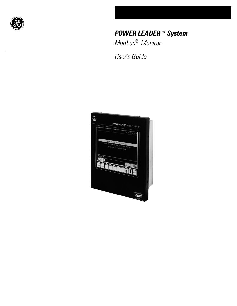 GE Industrial Solutions POWER LEADER ModBus Monitor User Manual | 68 pages