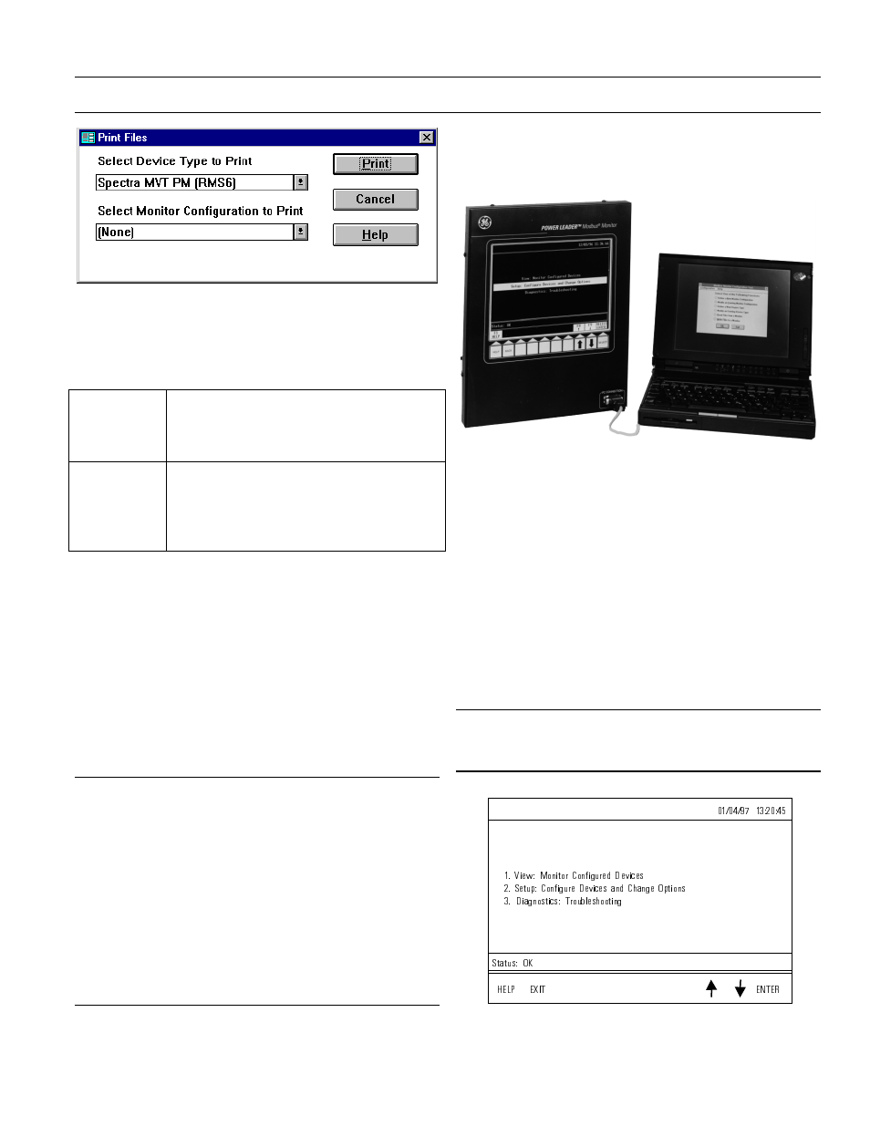 Pc to monitor connection, Pc-monitor communications, Chapter 3 – configuration | Power leader modbus monitor | GE Industrial Solutions POWER LEADER ModBus Monitor User Manual | Page 31 / 68