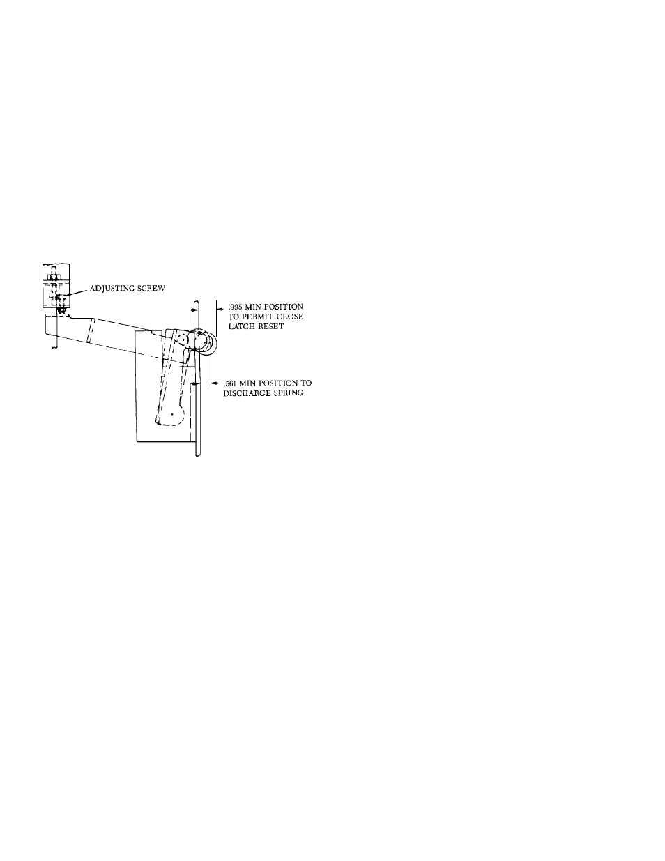 5—close coil plunger, 6—close spring discharge interlock, Figure 13 spring discharge interlock | 7—negative interlock | GE Industrial Solutions Power-Vac ML-20 Mechanism User Manual | Page 24 / 40