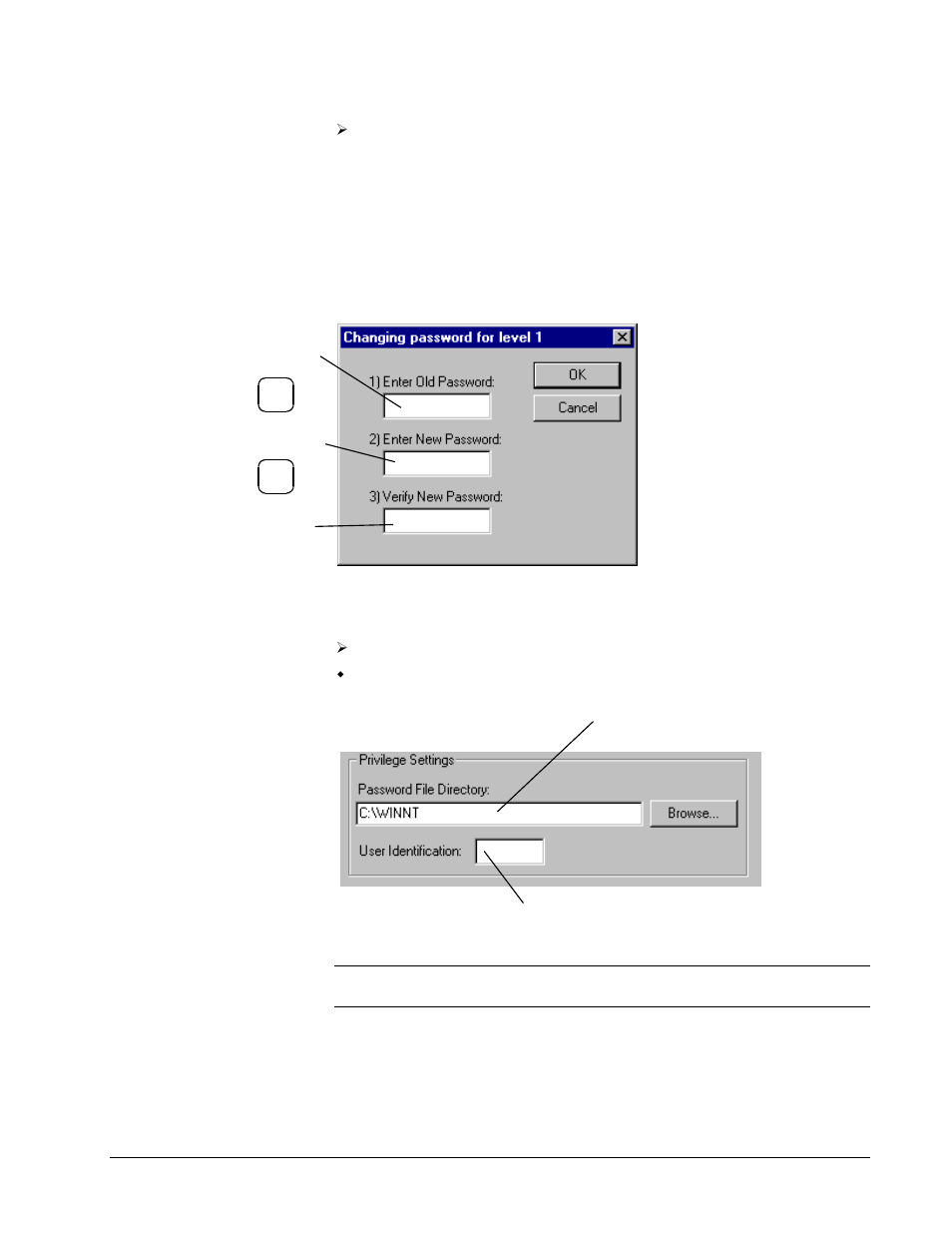 Change password or default password directory | GE Industrial Solutions Control System Toolbox For AV-300, DV-300, AV-300i (AVDV Series) Drives User Manual | Page 25 / 82