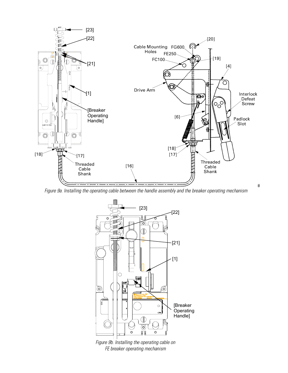 GE Industrial Solutions Record Plus Cable Operating Mechanism: FC100, FE250 User Manual | Page 7 / 8