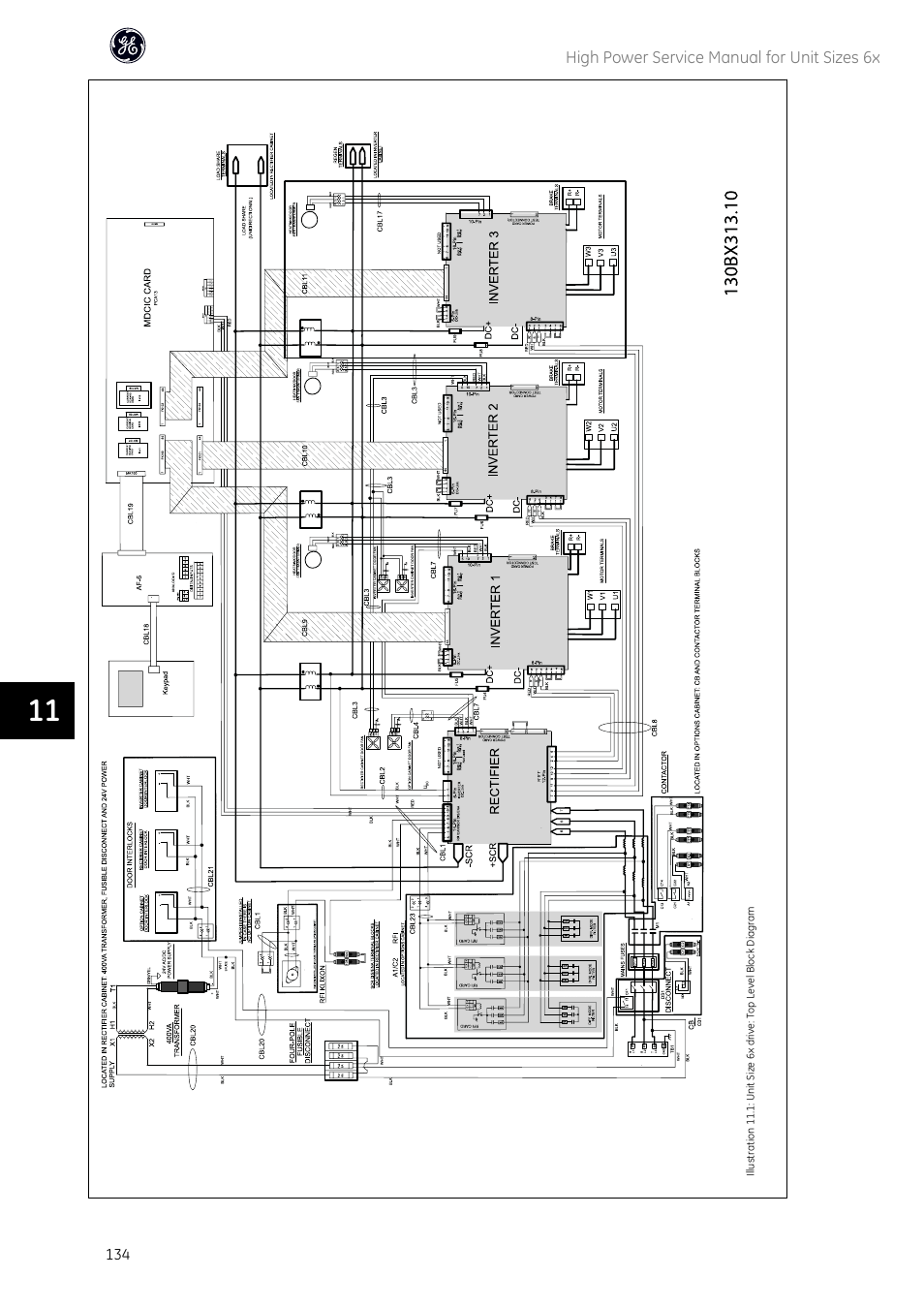 High power service manual for unit sizes 6x | GE Industrial Solutions AF-600 FP High Power Unit Sizes 6x User Manual | Page 135 / 138