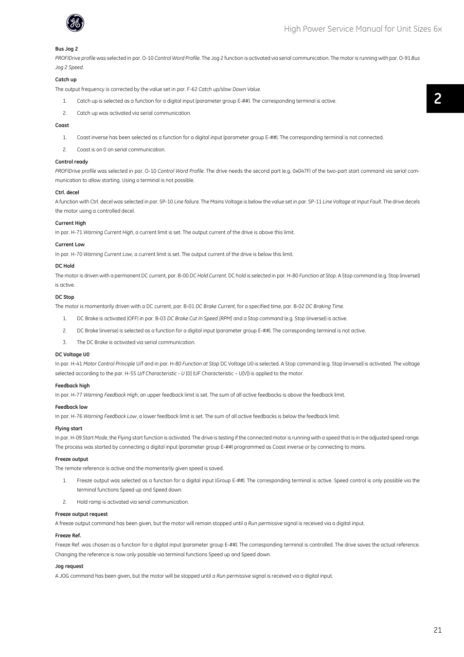 High power service manual for unit sizes 6x | GE Industrial Solutions AF-600 FP High Power Unit Sizes 6x User Manual | Page 22 / 138