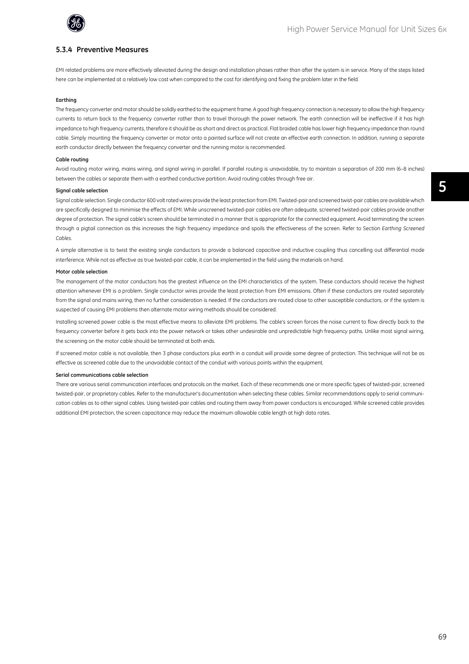 GE Industrial Solutions AF-600 FP High Power Unit Sizes 6x User Manual | Page 70 / 138
