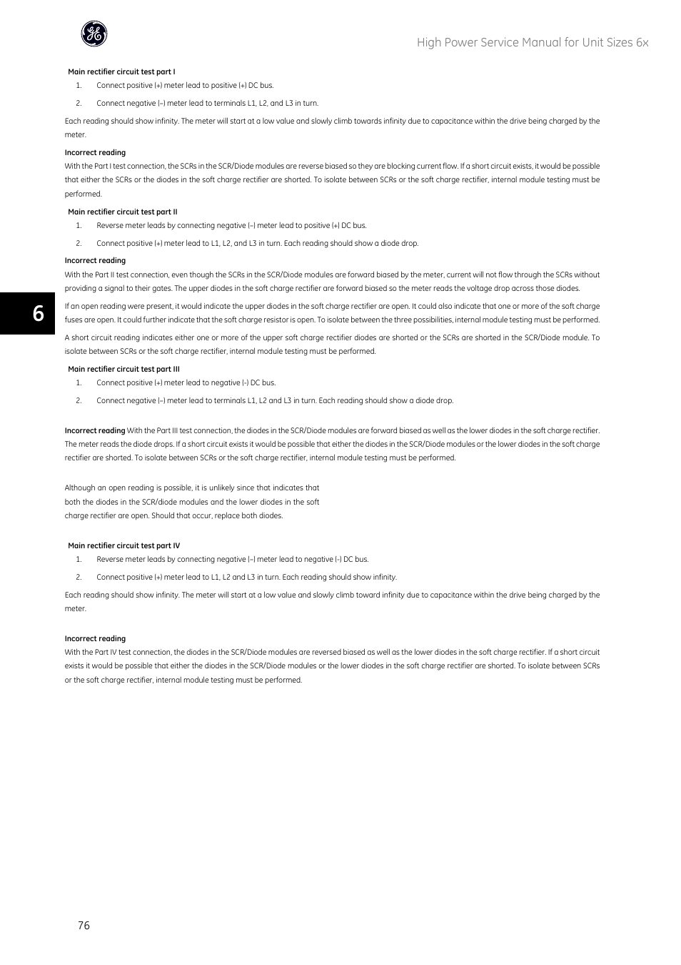 High power service manual for unit sizes 6x | GE Industrial Solutions AF-600 FP High Power Unit Sizes 6x User Manual | Page 77 / 138