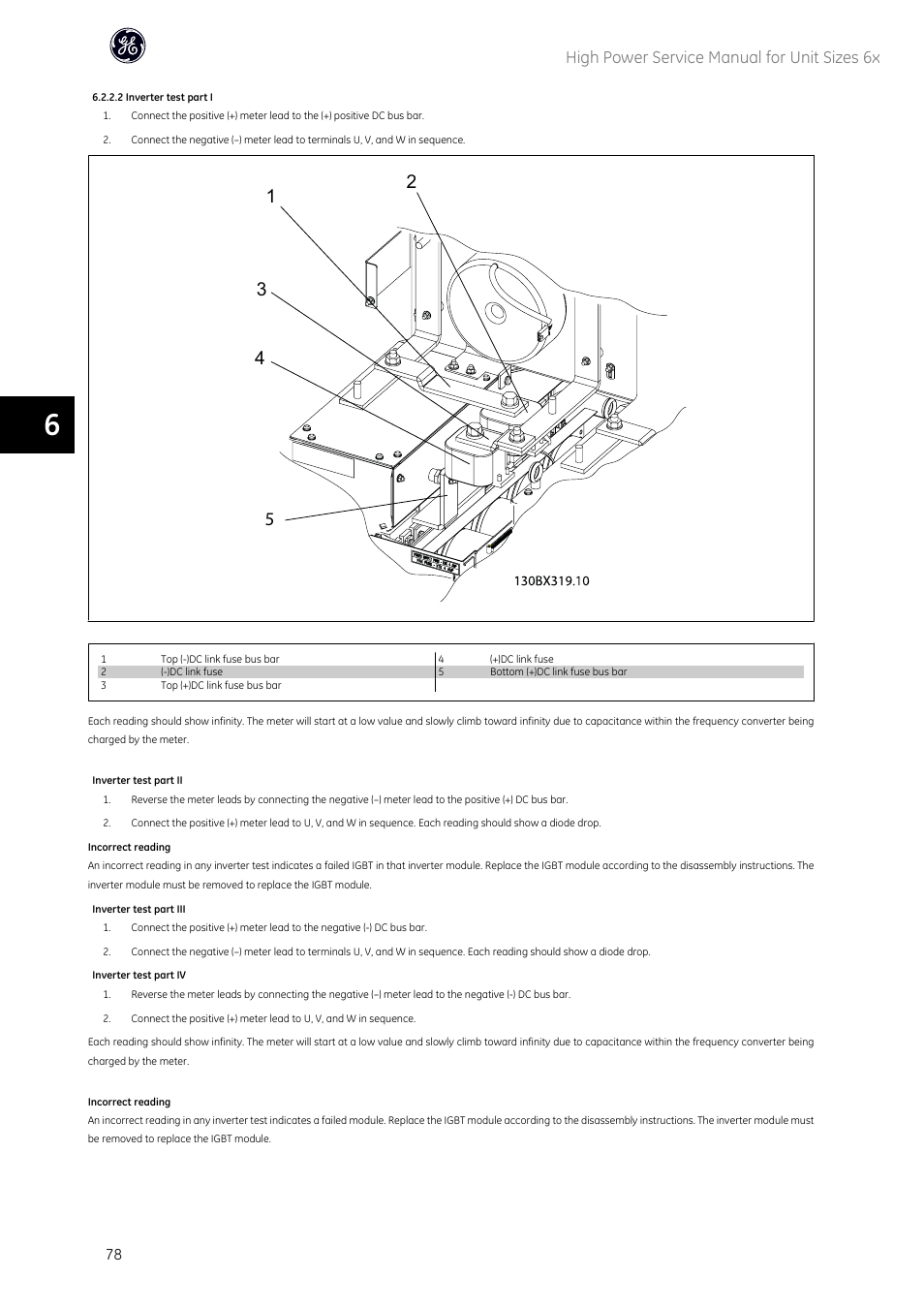 High power service manual for unit sizes 6x | GE Industrial Solutions AF-600 FP High Power Unit Sizes 6x User Manual | Page 79 / 138