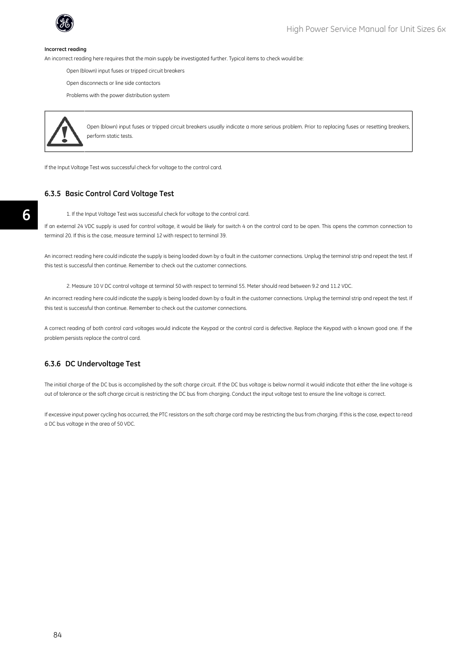 High power service manual for unit sizes 6x | GE Industrial Solutions AF-600 FP High Power Unit Sizes 6x User Manual | Page 85 / 138