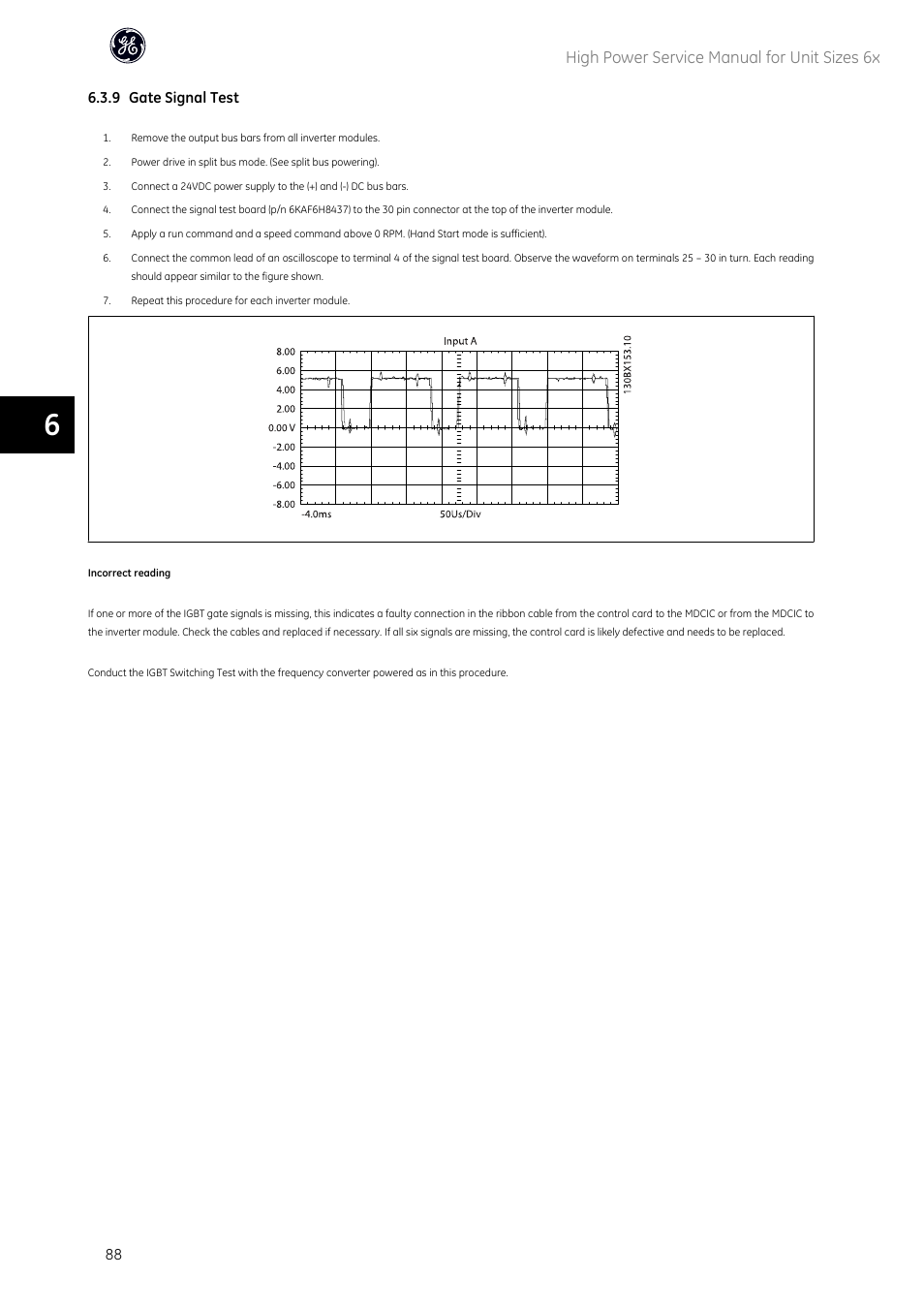 High power service manual for unit sizes 6x | GE Industrial Solutions AF-600 FP High Power Unit Sizes 6x User Manual | Page 89 / 138