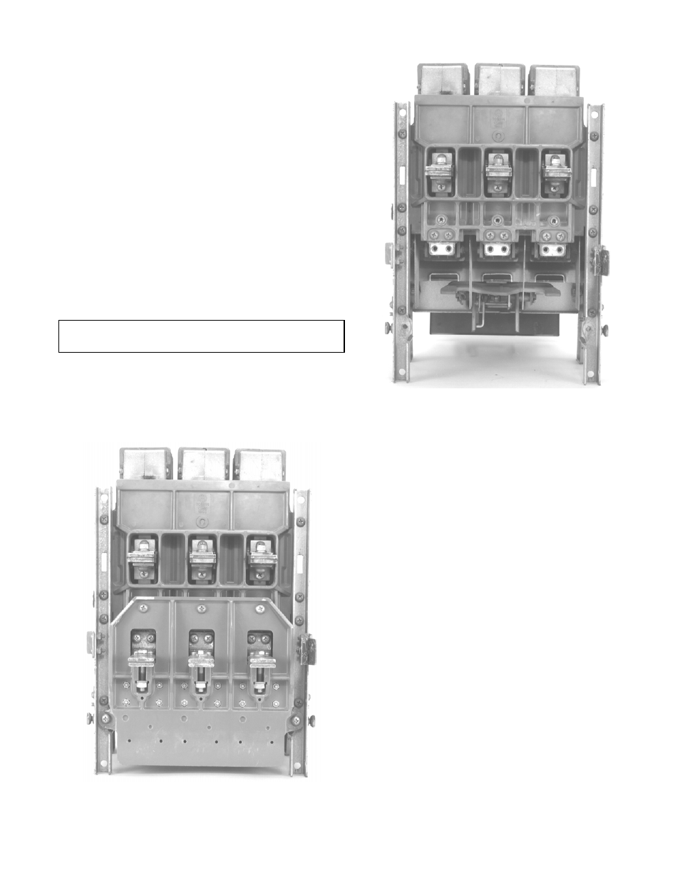 I-t-e 225–800 ampere breakers, Trip unit housing removed, 225–800 a breakers | GE Industrial Solutions ProTrip Conversion Kits K-225, K-600, K-800, K-1600 User Manual | Page 5 / 24