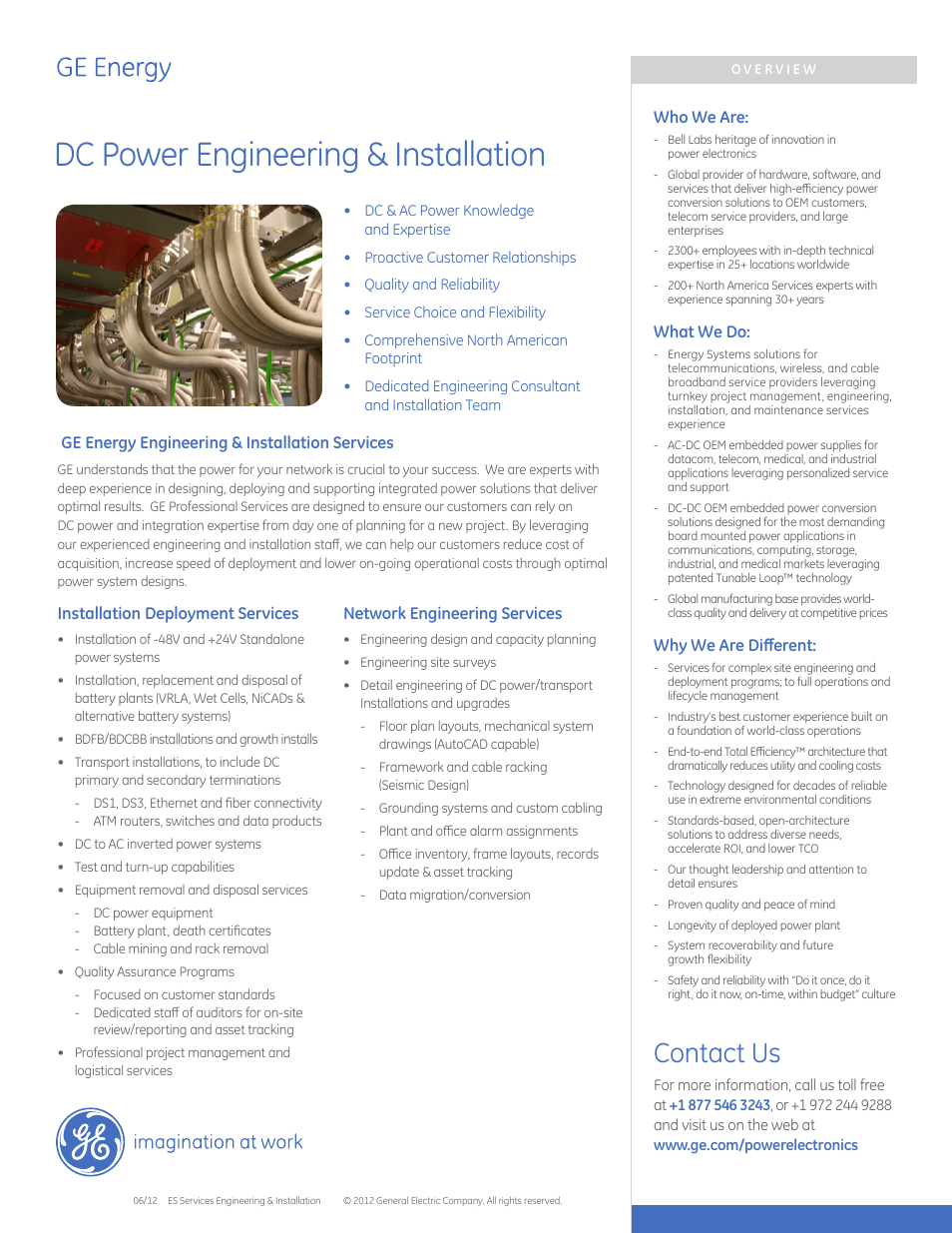 GE Industrial Solutions DC Power User Manual | 1 page