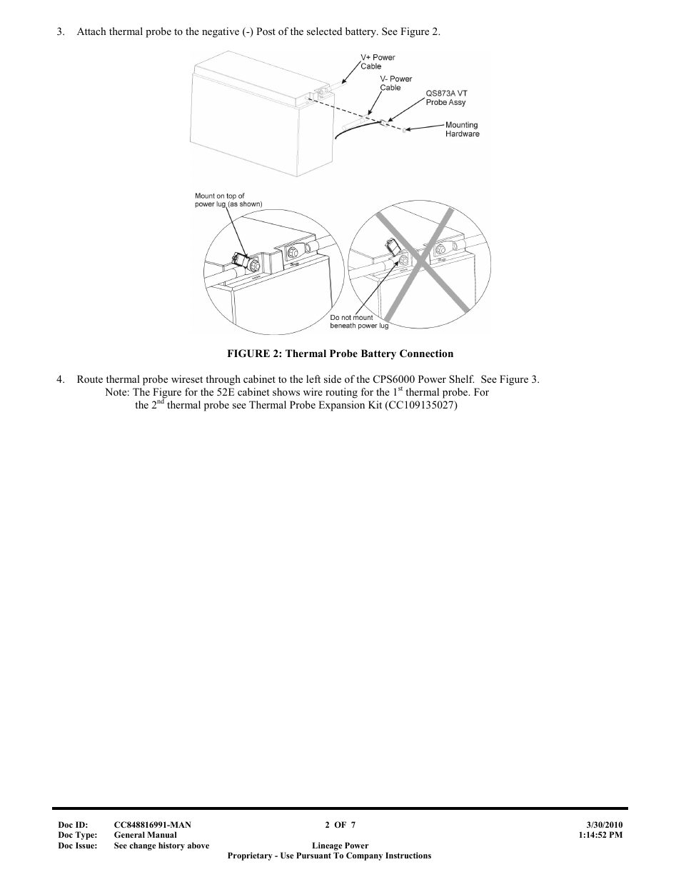 GE Industrial Solutions QS873A Thermal Probe Expansion Kit User Manual | Page 2 / 7