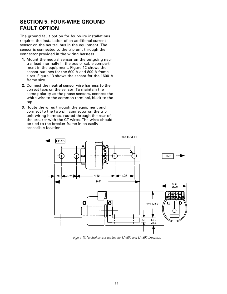 GE Industrial Solutions ProTrip Conversion Kits LA-600, LA-800, and LA-1600 User Manual | Page 11 / 16